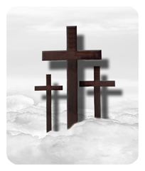 Three Crosses (Clouds) White